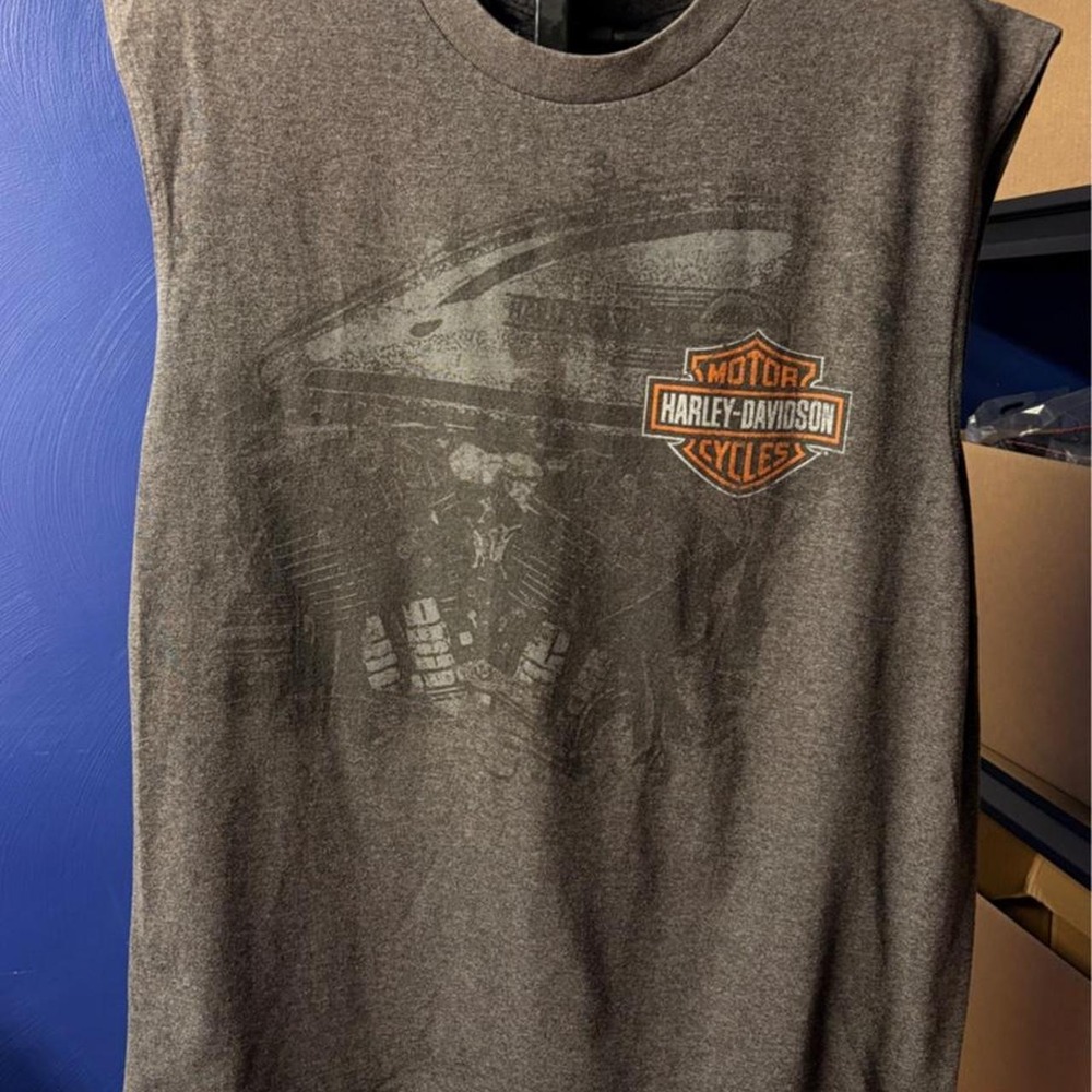 Vintage Harley-Davidson Graphic Sleeveless Tee / Muscle Shirt